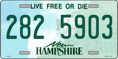 NH license plate 2825903