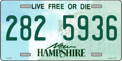 NH license plate 2825936