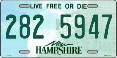 NH license plate 2825947