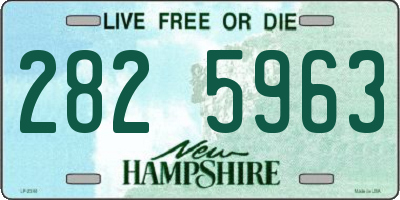 NH license plate 2825963