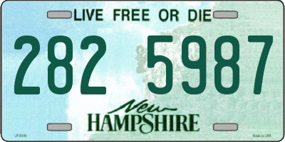 NH license plate 2825987