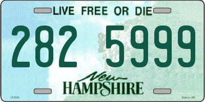 NH license plate 2825999