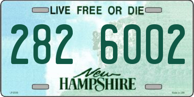 NH license plate 2826002