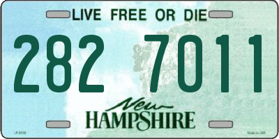 NH license plate 2827011