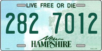 NH license plate 2827012