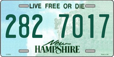 NH license plate 2827017