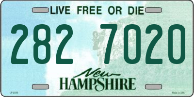 NH license plate 2827020