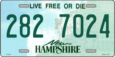 NH license plate 2827024