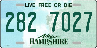 NH license plate 2827027