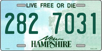 NH license plate 2827031
