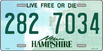 NH license plate 2827034