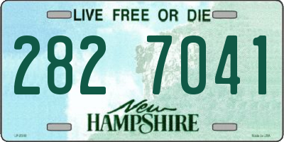 NH license plate 2827041