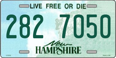 NH license plate 2827050