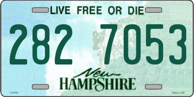 NH license plate 2827053