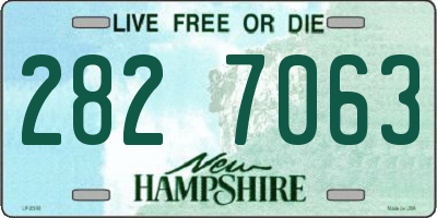 NH license plate 2827063
