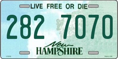 NH license plate 2827070