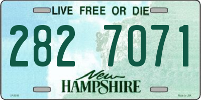 NH license plate 2827071