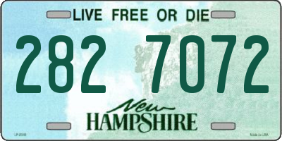 NH license plate 2827072