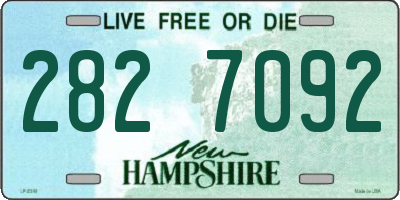 NH license plate 2827092