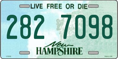 NH license plate 2827098