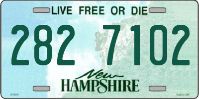 NH license plate 2827102