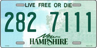 NH license plate 2827111