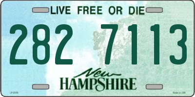 NH license plate 2827113