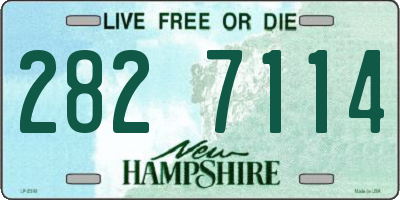 NH license plate 2827114