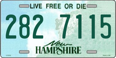 NH license plate 2827115
