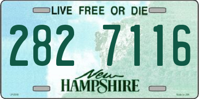 NH license plate 2827116
