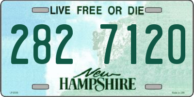 NH license plate 2827120