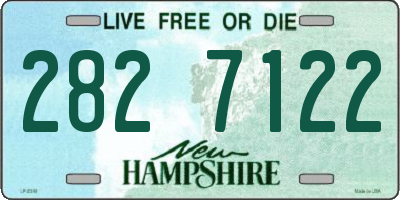 NH license plate 2827122