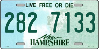 NH license plate 2827133