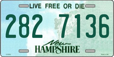 NH license plate 2827136