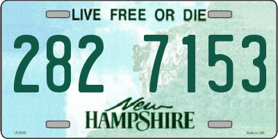 NH license plate 2827153
