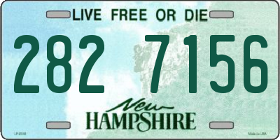 NH license plate 2827156