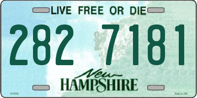 NH license plate 2827181