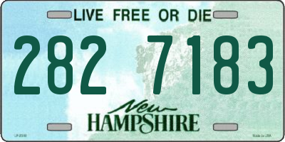 NH license plate 2827183