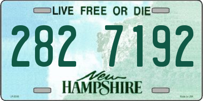 NH license plate 2827192