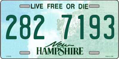 NH license plate 2827193
