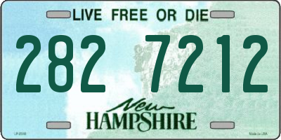 NH license plate 2827212