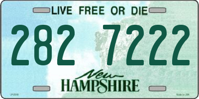 NH license plate 2827222