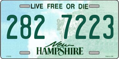 NH license plate 2827223