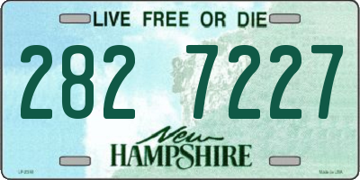 NH license plate 2827227
