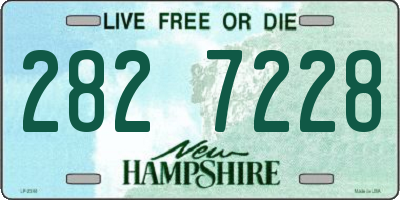 NH license plate 2827228