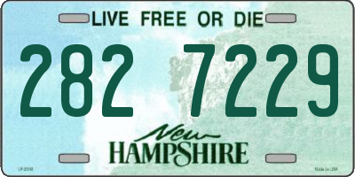 NH license plate 2827229