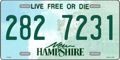 NH license plate 2827231