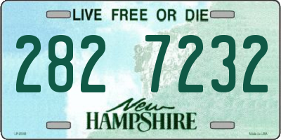 NH license plate 2827232