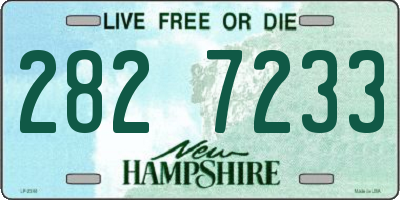 NH license plate 2827233