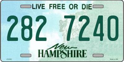 NH license plate 2827240